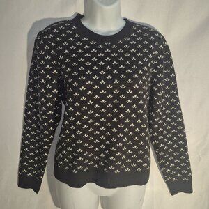 Adrianna Papell crewneck sweater, Black and White in size Medium